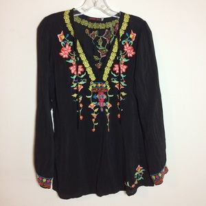 Johnny Was Embroidered Top